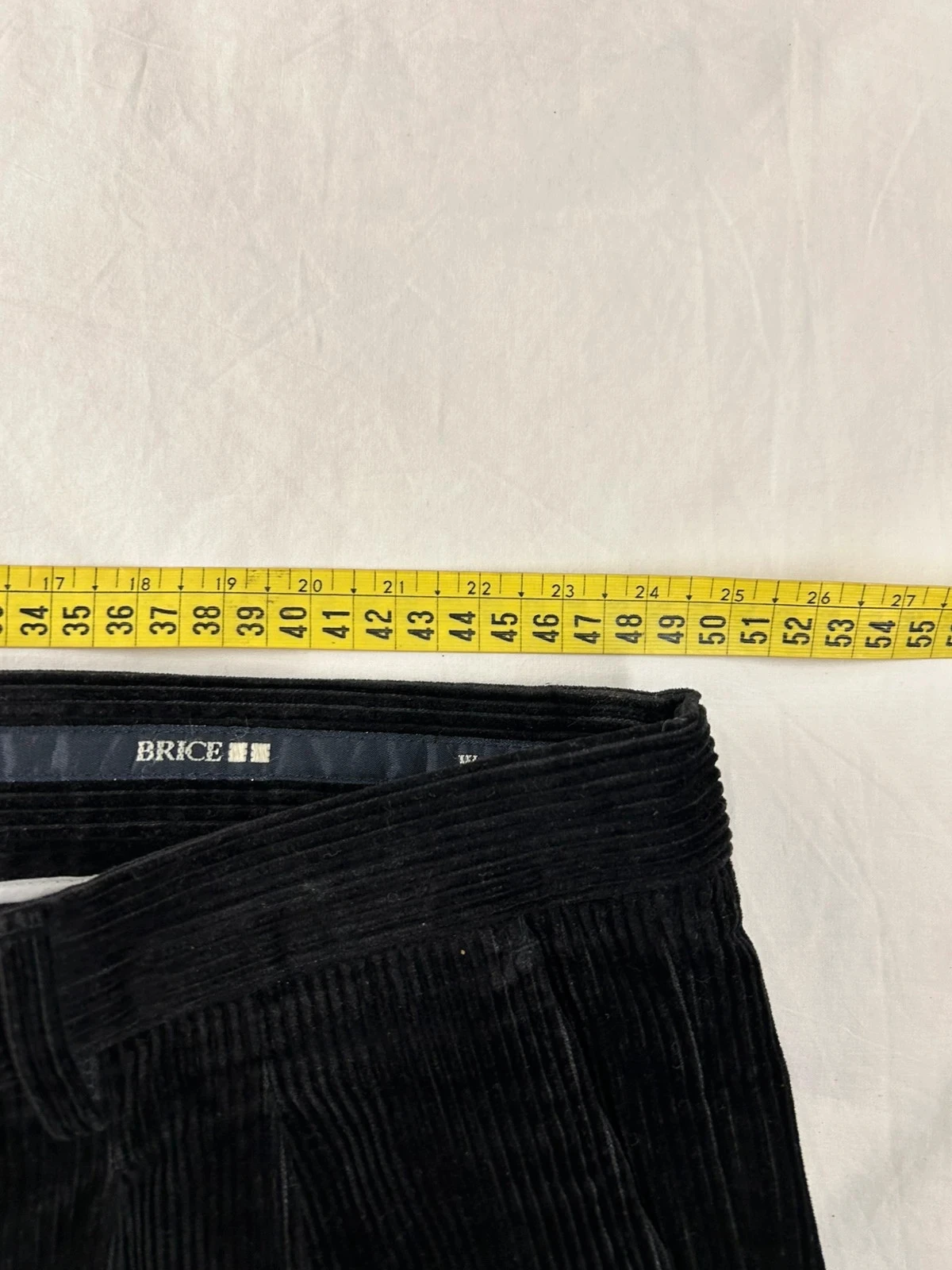Calça de fato preta Brice estilo fim de semana em veludo costelas tamanho 50 – photo 11